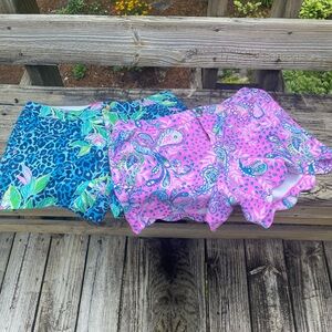 Two pairs Lilly Pulitzer shorts.
